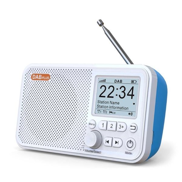 

radio lcd display bluetooth 5.0 digital stereo dab tf card fm audio receiver player portable for home
