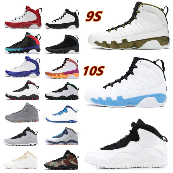 

2022 fashion basketball shoes 10s chile grey 9s gold blue mens space anthracite sports red seattle steel university sport sneaker
