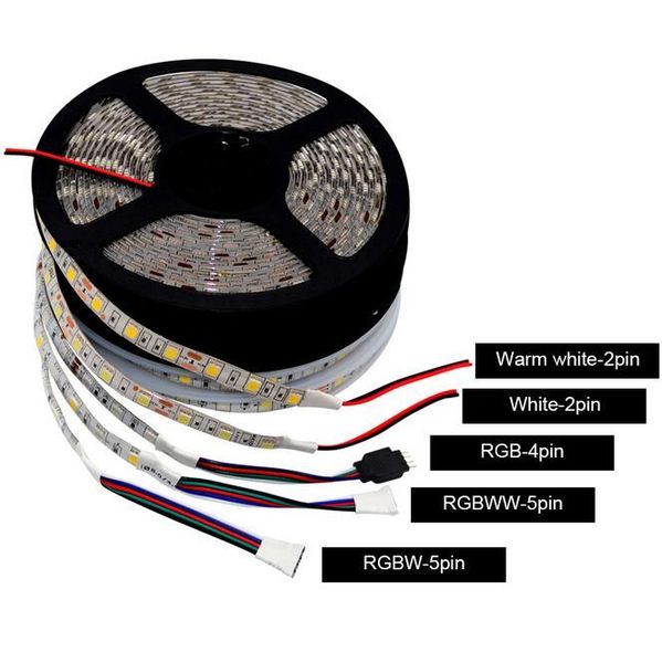 

rgb w/ww/r/g/b led strip waterproof or non rgbw flexible light 5m 300leds for home lighting strips
