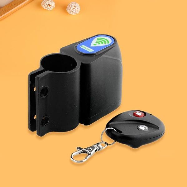 

bike locks lock bicycle wireless remote control vibration alarm anti-theft black