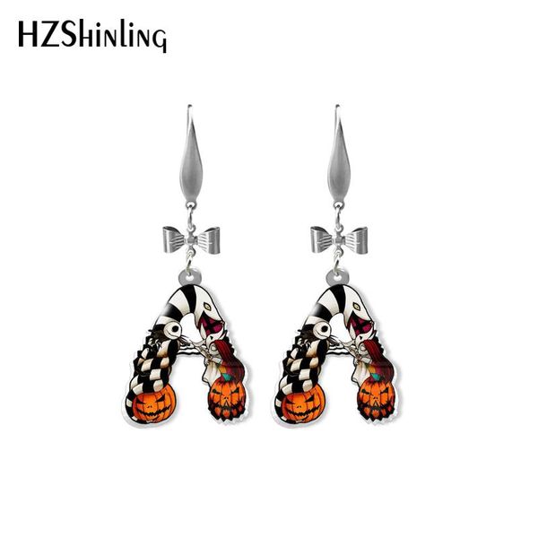 

dangle & chandelier 2021 nightmare before christmas jack and sally letters doodles epoxy acrylic dangles earrings halloween gifts, Silver