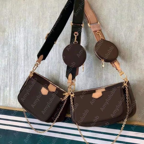 Sacos de desenhista de luxo atacadista amilulubb bolsa composto bolsa bolsa messenger bolsas de ombro três peça para mulheres couro satchel transversal pacote