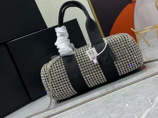 

realfine888 bags 5a 22cm cruiser crystal mini duffel totes handbags for women with dust bag