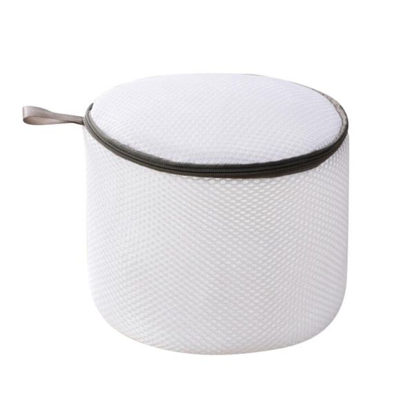 

high-end elegant gray zipper laundry bag thickening bra home garden storage organization bags