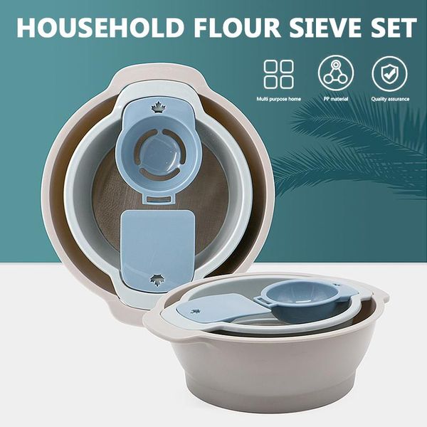 

powder flour sieve egg separator scraper set mesh cake baking tools for cakes decorating pastry bakeware cocina