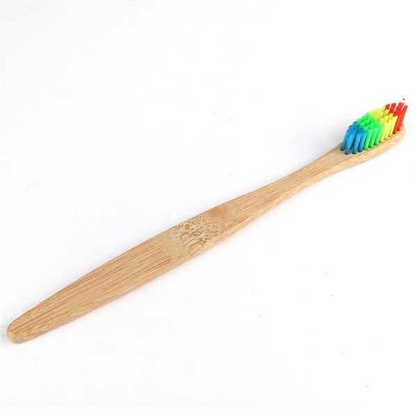 

toothbrush holders bamboo eco friendly wooden tooth brush rainbow oral care