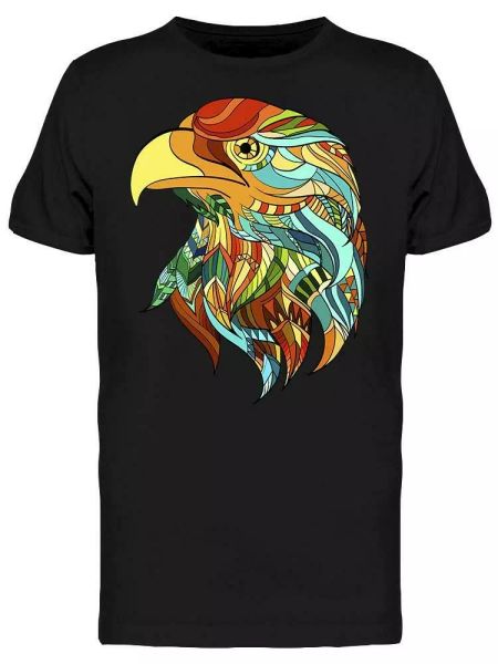 

Eagle Head Ornamental Men's Tee -Image by Shutterstock, White;black