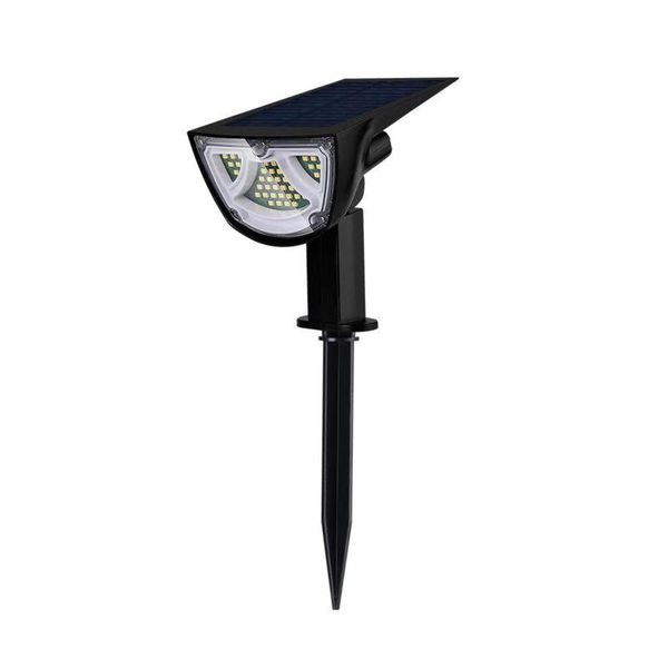 

solar waterproof lawn lamp garden plug-in street light with 43 led beads dual lighting source for walkway lamps