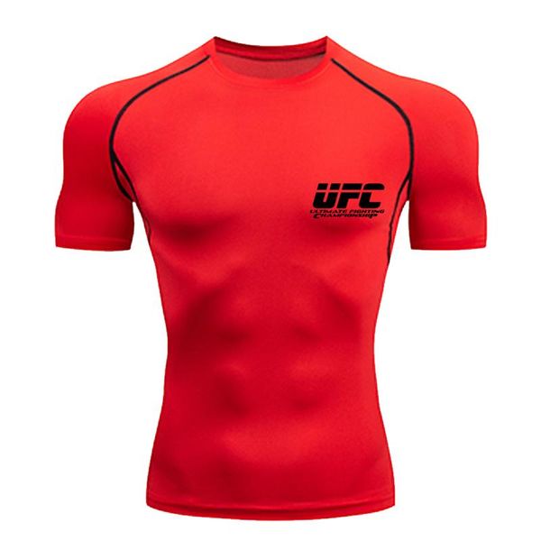 

men's fitness running jogging tight t-shirt gym training compression fast drying sportswear colorful solid sports jerseys, Black;blue