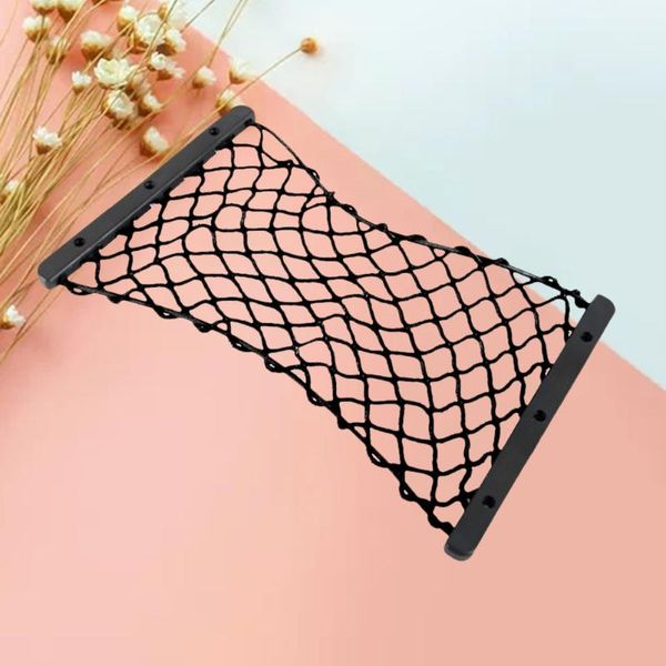 

car organizer 1pc trunk storage net elastic mesh fire extinguisher block