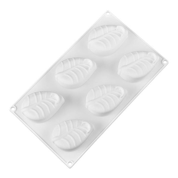 

cake tools tree leaf silicone mold decorating 6 cavity leaves shaped mousse molds for non-stick diy baking moulds