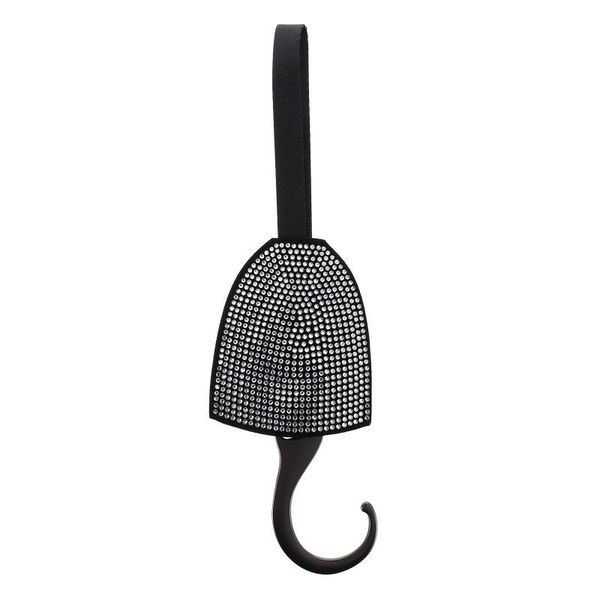 

car organizer seat hook practical useful multifunction rhinestone internal hidden hanger for clothes garbage bag umbrella