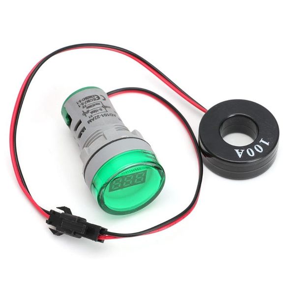 

meters ac 220v 1-100a digital ammeter 22mm display monitor current measuring meter