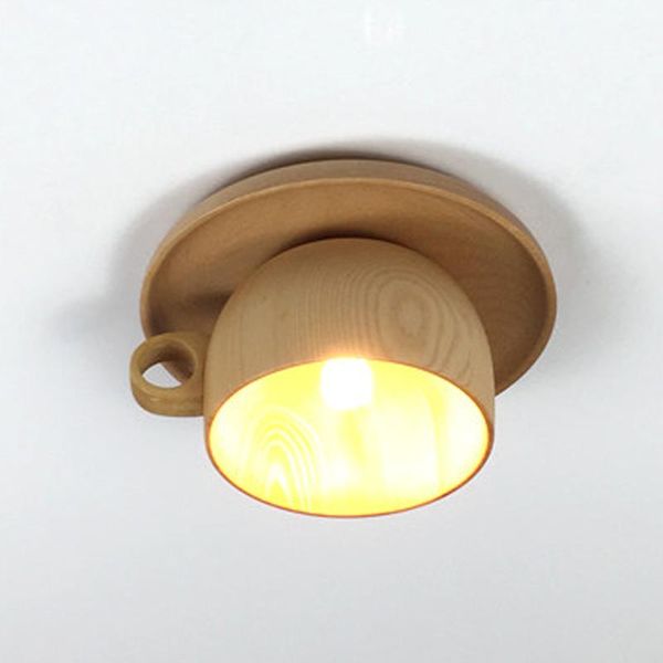 

ceiling lights creative wood cup modern dining room kitchen light fixtures indoor led lighting bedroom home decor loft luminaire