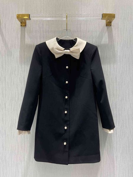 

suits 2021 luxury design runway spring collection sweet style peter collar single long blazer, White;black