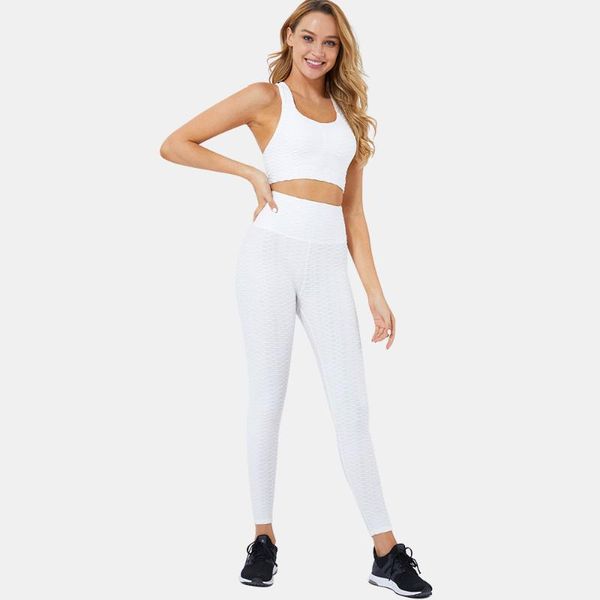 

yoga outfits set fitness suits seamless workout for women gym clothing, White;red