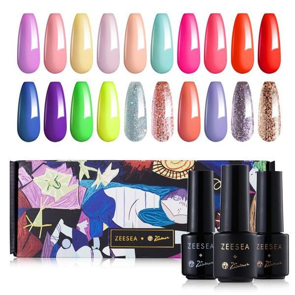 

nail art kits zeesea & picasso polish set 20 colors the kiss
