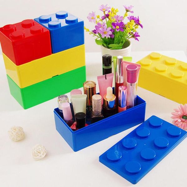 

storage boxes & bins creative building block shape plastic box superimposed container