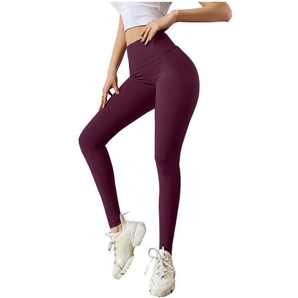 

40# solid color bodybuilding jeggings bow women pants hip lifting elastic fitness leggings high waist running leggins women's, Black