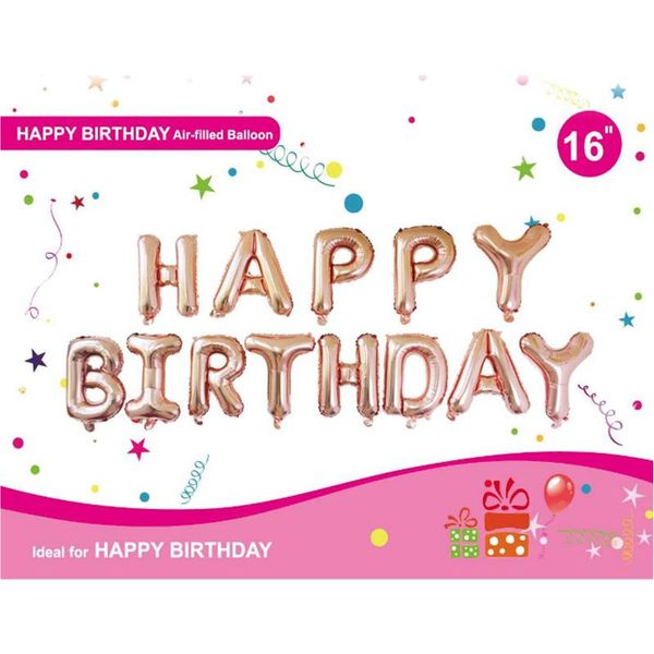 

happy birthday balloon air letters alphabet ramadan foil balloons kids toy wedding party helium globos decoration