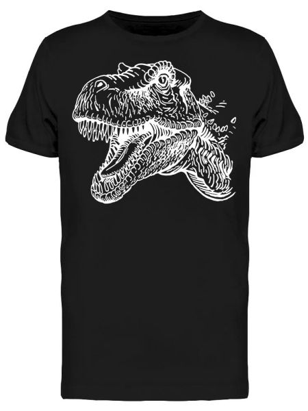 

Graphic Portrait T Rex Tee Men's -Image by Shutterstock, White;black