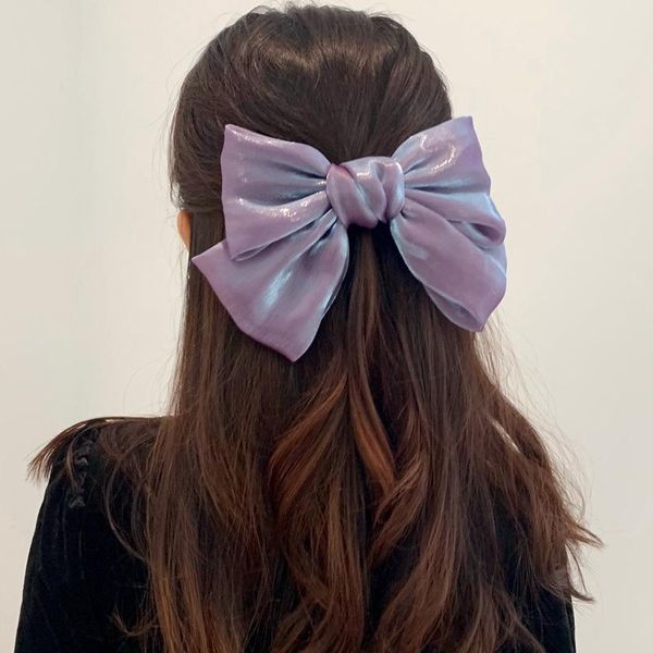 

hair accessories french pearl satin bow hairpin ladies party ball decoration clips for girls