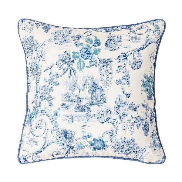 

chinese style blue white vintage pillow case cushion cover pillowcase decorative bed cushion/decorative