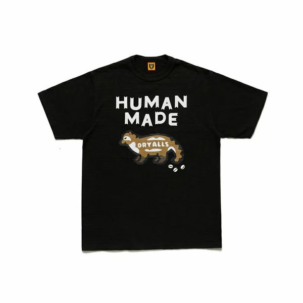 

men's t-shirts slub cotton cat impression human t male female shirt 1:1 quality slub top, White;black