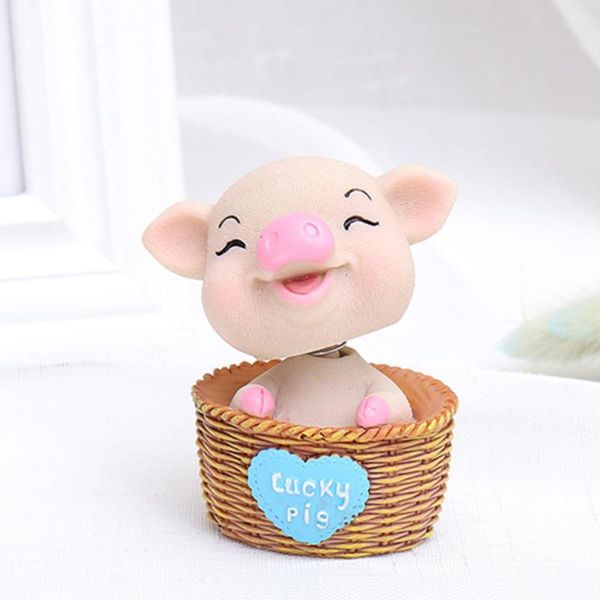 

interior decorations car ornament adorable head shaking decorative resin craft )