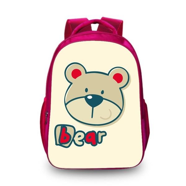 

backpack 2021 cartoon pattern bear illustrations 3d printing school bag for teenage girls travel daypack oxford backpacks