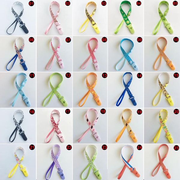 

pacifier holders&clips# baby clip chain for soothers ribbon chupetas funny soother dummy holder leash strap nipple infant feeding k0167