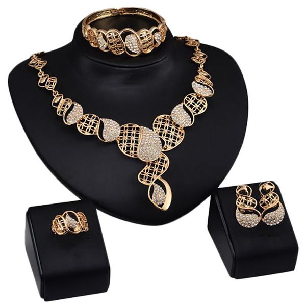 

earrings & necklace wedding gift choker earring bangle bracelet ring jewelry set, Silver