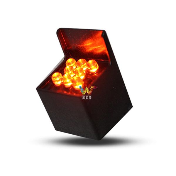 

square yellow flashing light led pixel cluster 28mm traffic