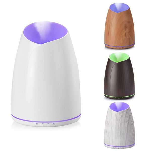 

air humidifier 500ml aroma essential oil diffuser with wood grain led lights for office humidifiers