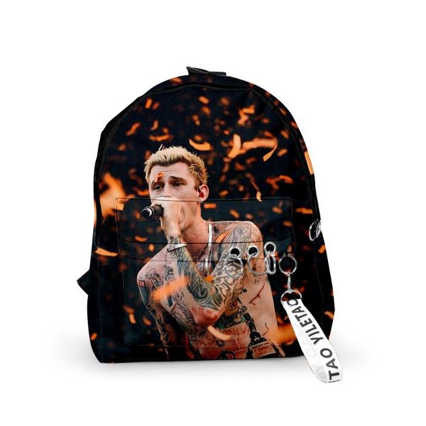 

backpack machine gun fashion men women fabric oxford teen girls child school bag travel