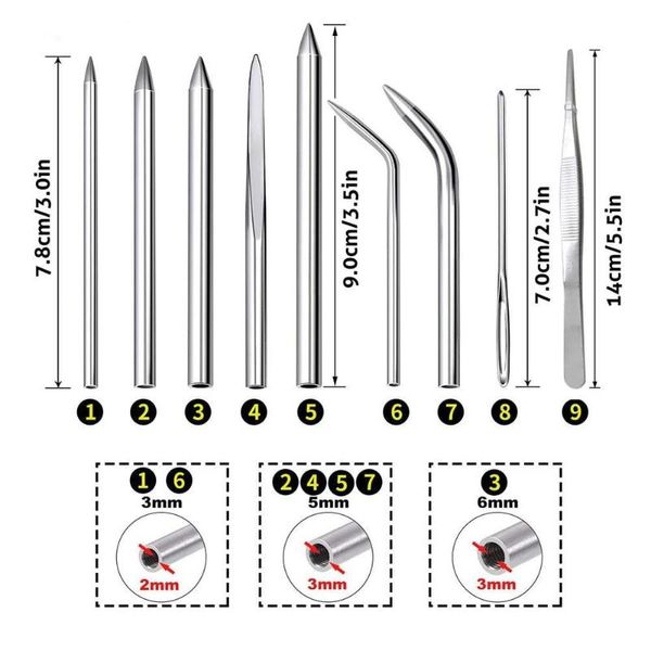 

professional hand tool sets with lacing needles for or leather work home small craft sewing diy rope lace