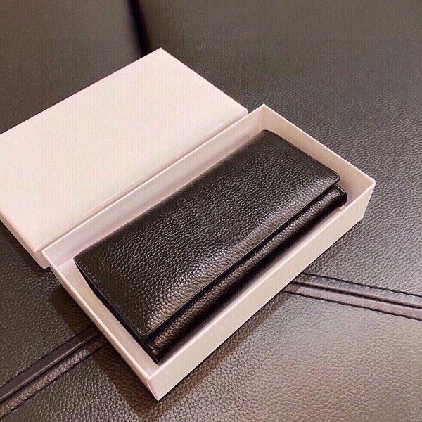 

messenger envelope bag lady bags women long wallet coin purse grain leather silver hardware letter internal zipper, Black;red