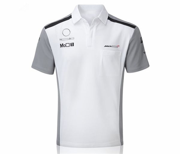 

[special offer] 2021 new f1 racing suit mcl norris team t-shirt formula one ricardo quick-drying round neck short-sleeved lapel polo large s