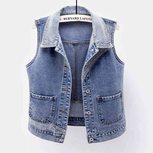

women's vests collect striped female jeans, street fashion, cut vest, sleeveless, casual, plus size, spring, korean zj12, Black;white