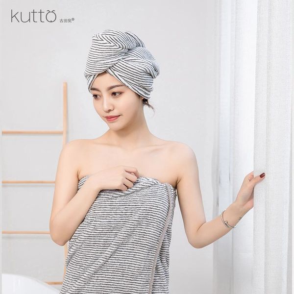 

towel bath antibacterial bamboo charcoal fiber superfine coral velvet fast water absorption without dry cap d04