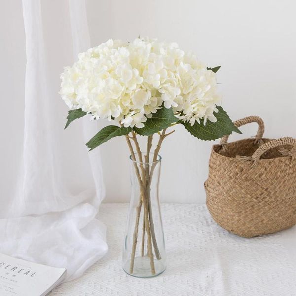 

decorative flowers & wreaths artificial silk fake hydrangea vase for home outdoor garden decoration wedding bridal accessories