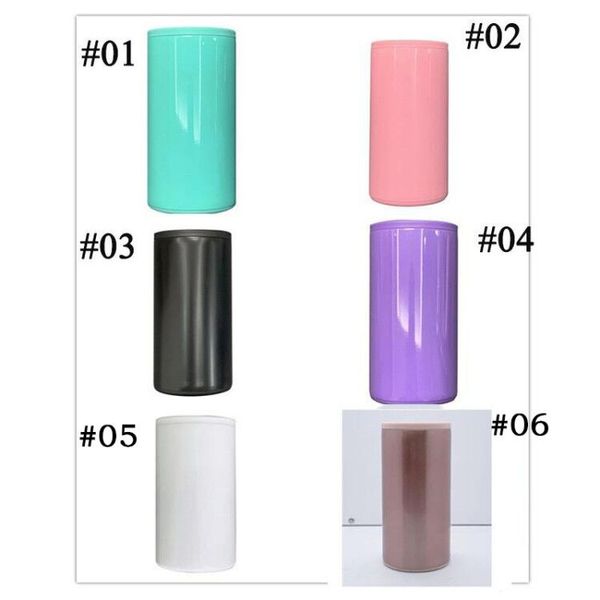 

sublimation 12oz 6 styles stainless steel beer tumblers cold keeper can holder double wall vacuum thermos cooler bar accessories