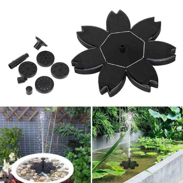 

solar fountain kit flower shape water pump for outdoor garden pond pool fish tank aquarium fq-ing decorations