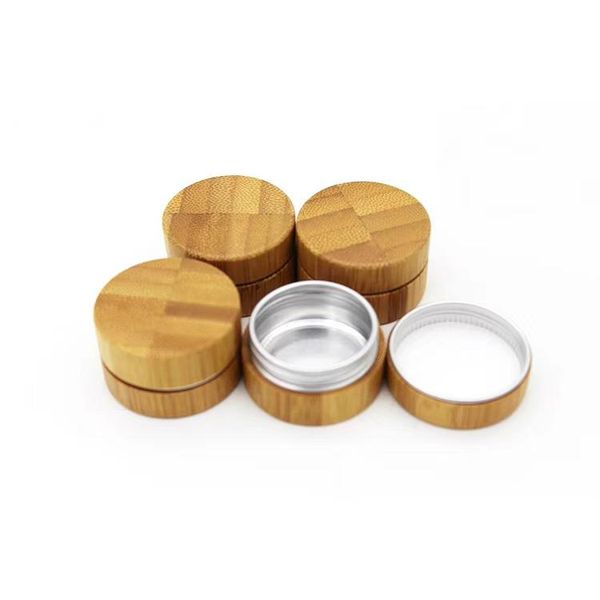 

storage bottles & jars recycled 10g lip hair serum cosmetic jar luxury bamboo aluminum container with inner aluminum, eye cream