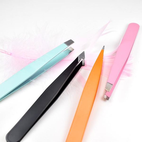 

eyebrow tweezers set stainless steel slant tip/point tip/ flat tip eyes hair removal makeup beauty tool tools & stencils