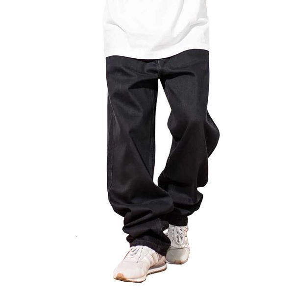 

jeans hip hop harem men casual loose baggy denim pants cowboy straigth trousers black jeans plus size man clothing, Blue