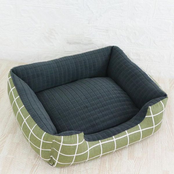 

kennels & pens square soft large pet dog bed waterproof warm cozy house washable puppy kennel winter sleeping baskets mat cat beds