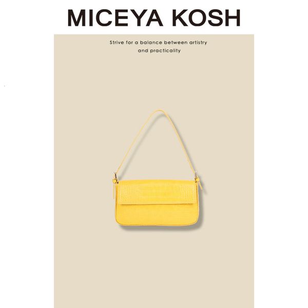 

french college style armpit bag simple solid color women's single shoulder messenger bag pattern stick