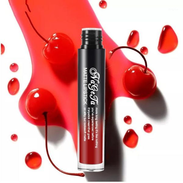 

matte lipsticks does not faded liquid lip gloss moisturizer birthday edition lipgloss lipstick makeup maquiagem mkxj1