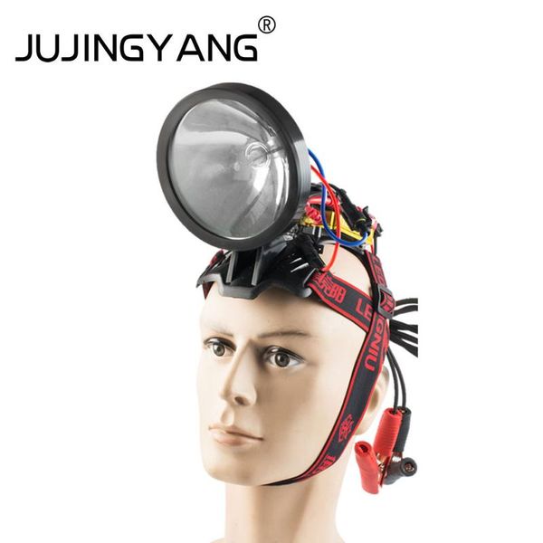

xenon headlight strong light long s hid 100w headlamp uses 12v lead-acid battery for fishing and hunting headlamps